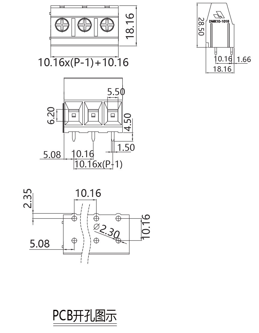 Fixed terminal blocksDMK10-1016(图1) c6515e7c-5682-46ba-914b-9cc2ed186606.png