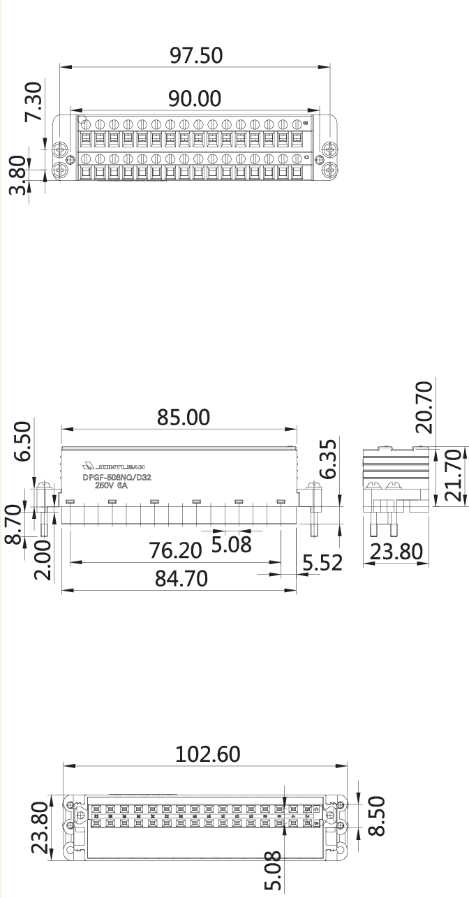 Screw pluggable connectorDPGF-508NQ/1-D32(图1) 7b0524d6-0fcf-4e17-81ca-7b110ea7c2fe.png