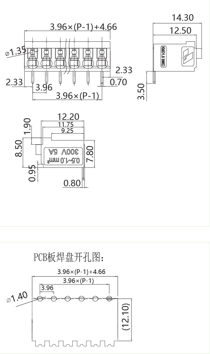 Fixed screw-free terminal blockKMD1.5-396(图1) 0d11f4cf-3742-4976-8d2f-542802cbff02.png
